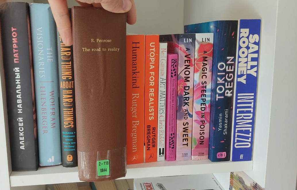 The Road to Reality next to other books looks like a giant among hobbits